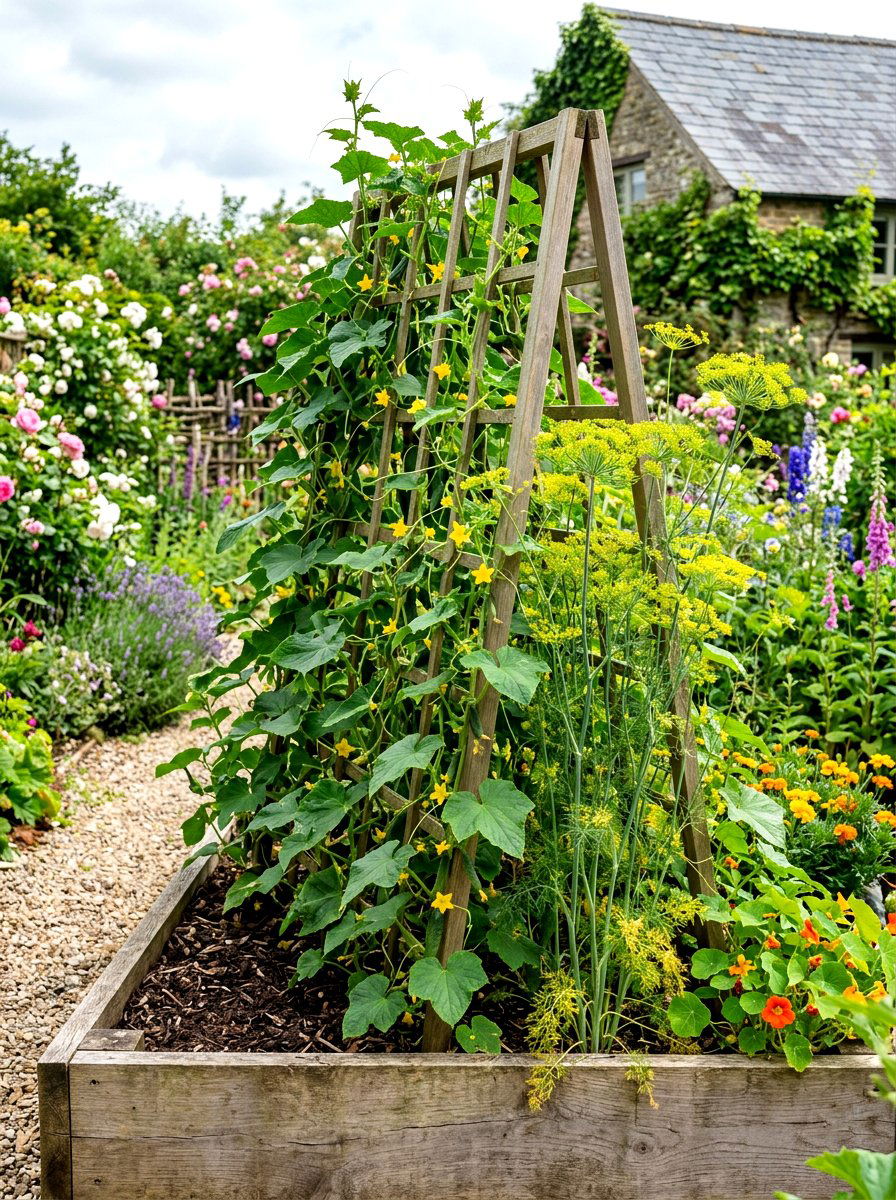 Cucumber And Dill Companion Planting - 30 raised bed companion planting ideas