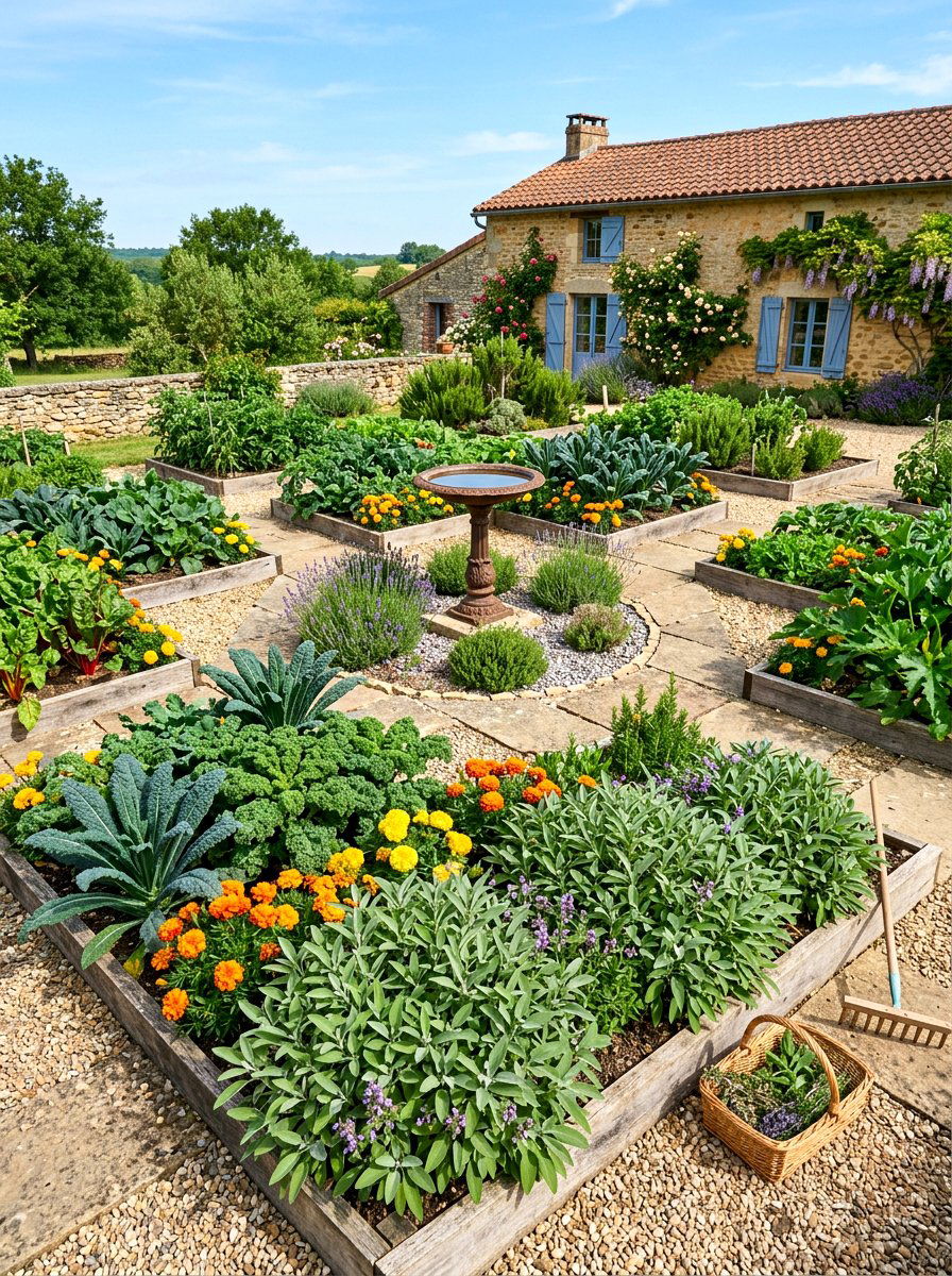 Culinary And Medicinal Potager - 30 medicinal garden ideas