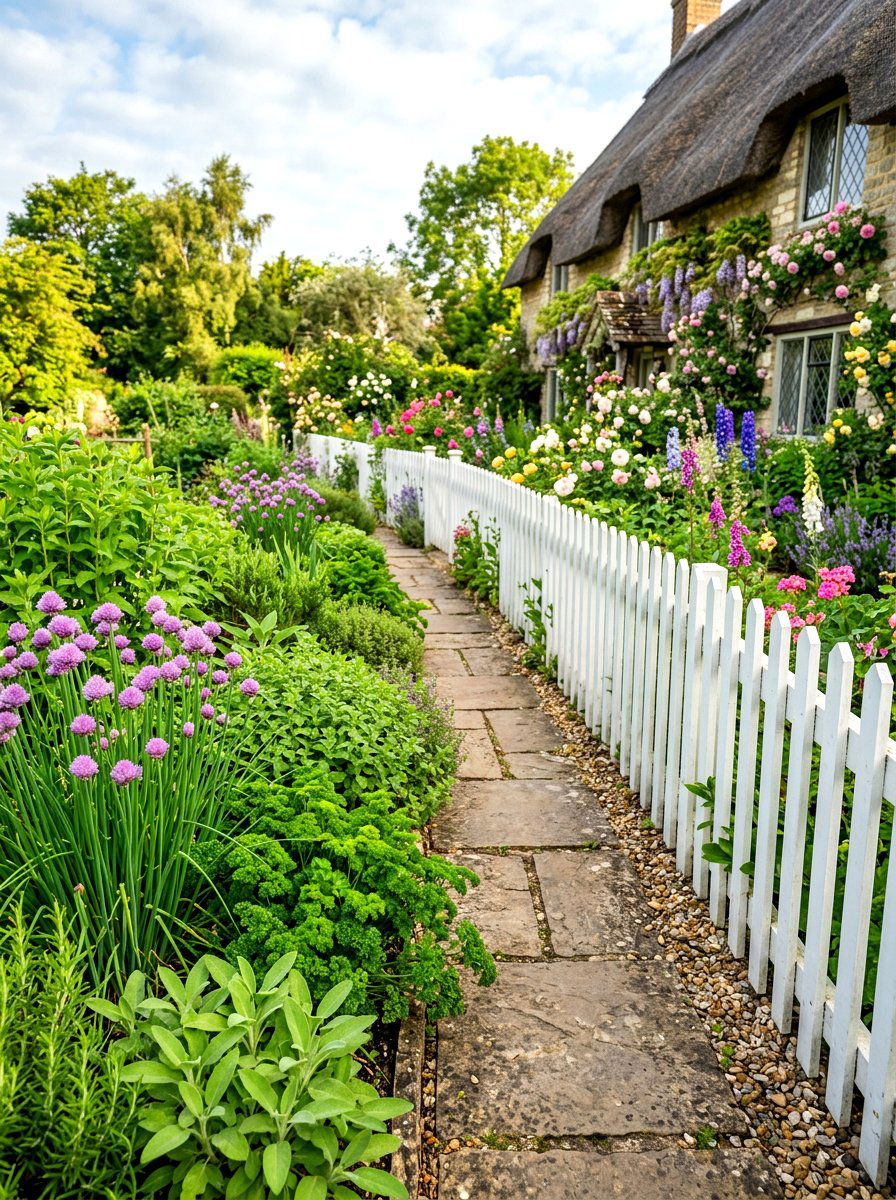 Culinary Herb Border - 30 herb garden layout ideas