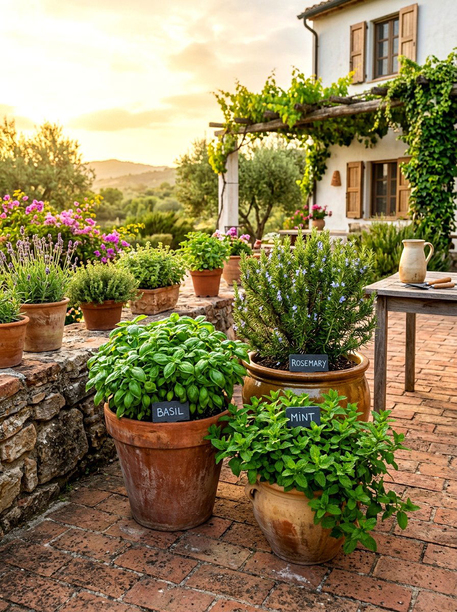 Culinary Herb Garden - 30 pocket garden ideas