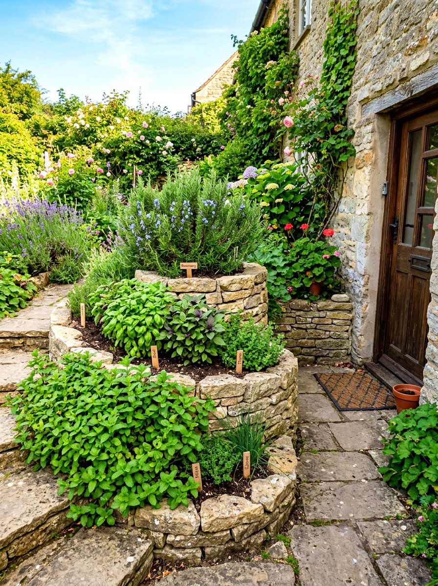 Culinary Herb Spiral - 30 summer garden ideas