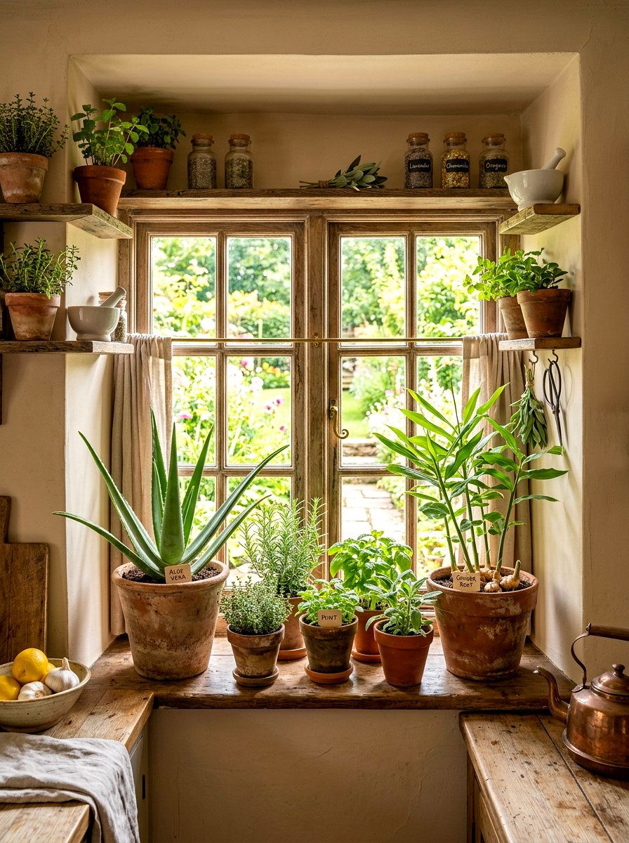 Culinary Medicinal Plants - 30 windowsill garden ideas