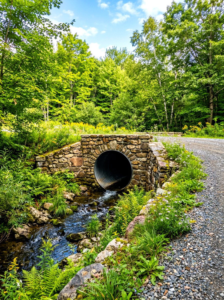 Culvert Pipe - 30 drainage landscaping ideas