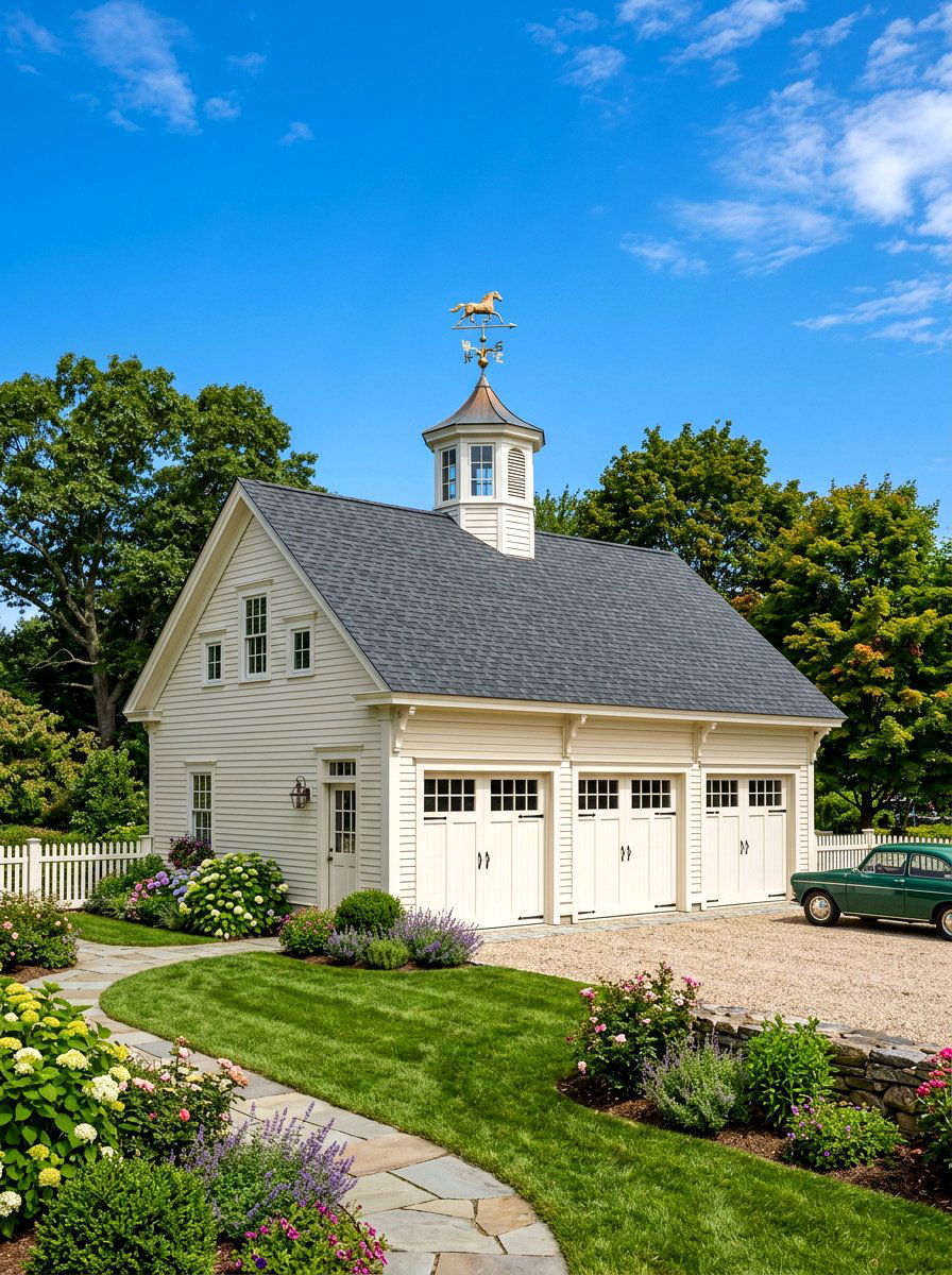 Cupola For Garage Roof - 30 detached garage curb appeal ideas