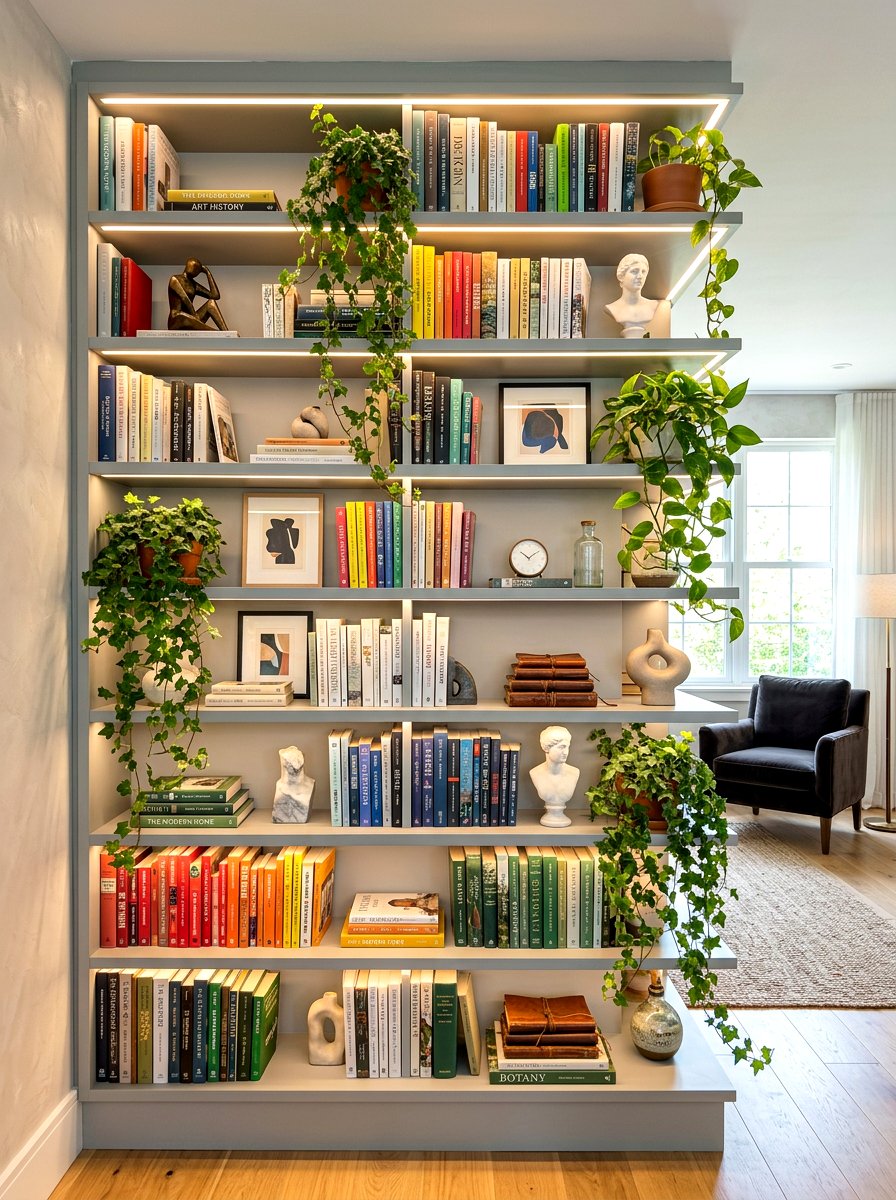 Curated Bookshelf Display - 30 quiet romance home ideas