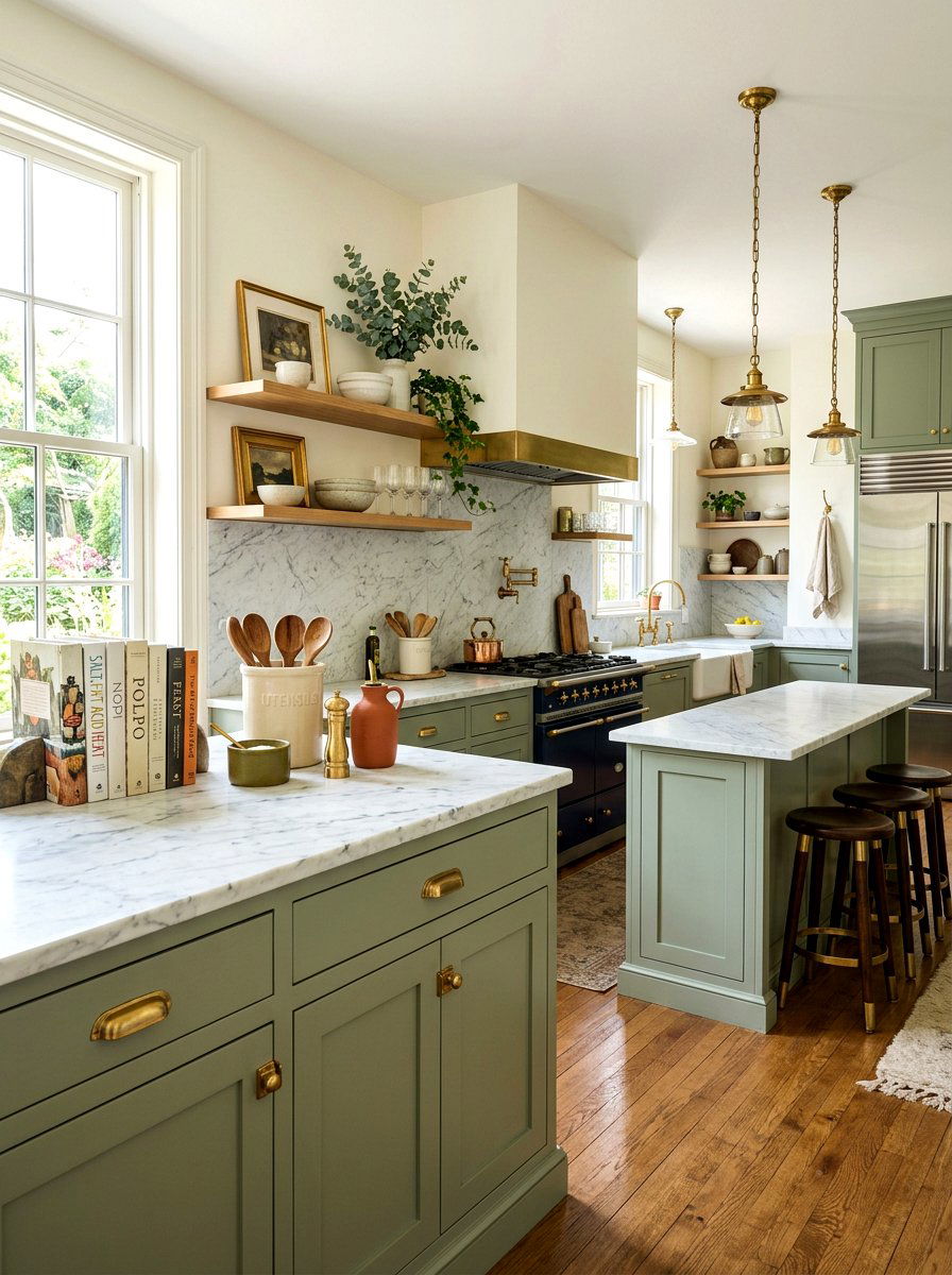Curated Countertop Decor - 30 eclectic kitchen ideas