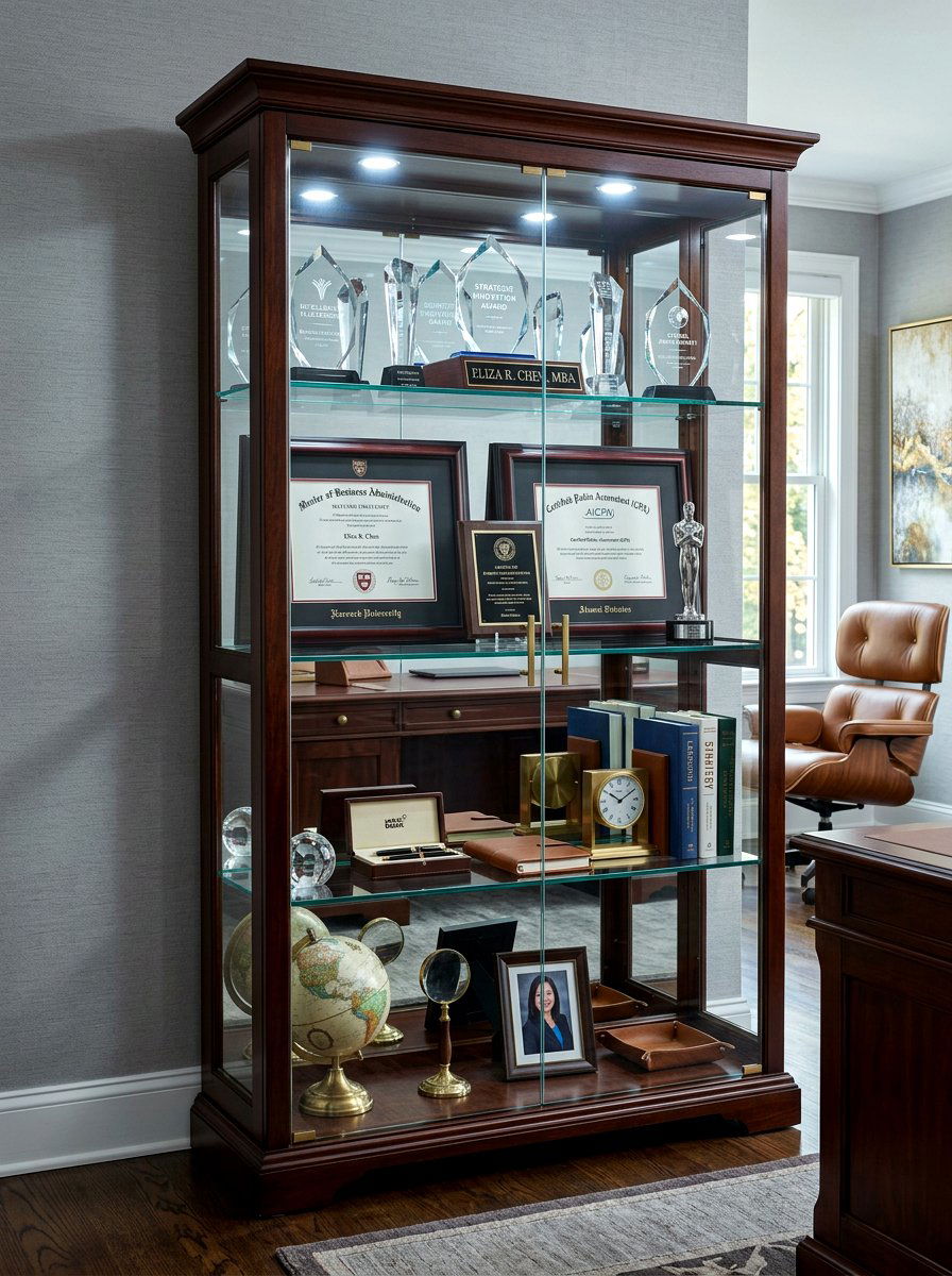 Curio Cabinet For Home Office - 30 curio cabinet styling ideas