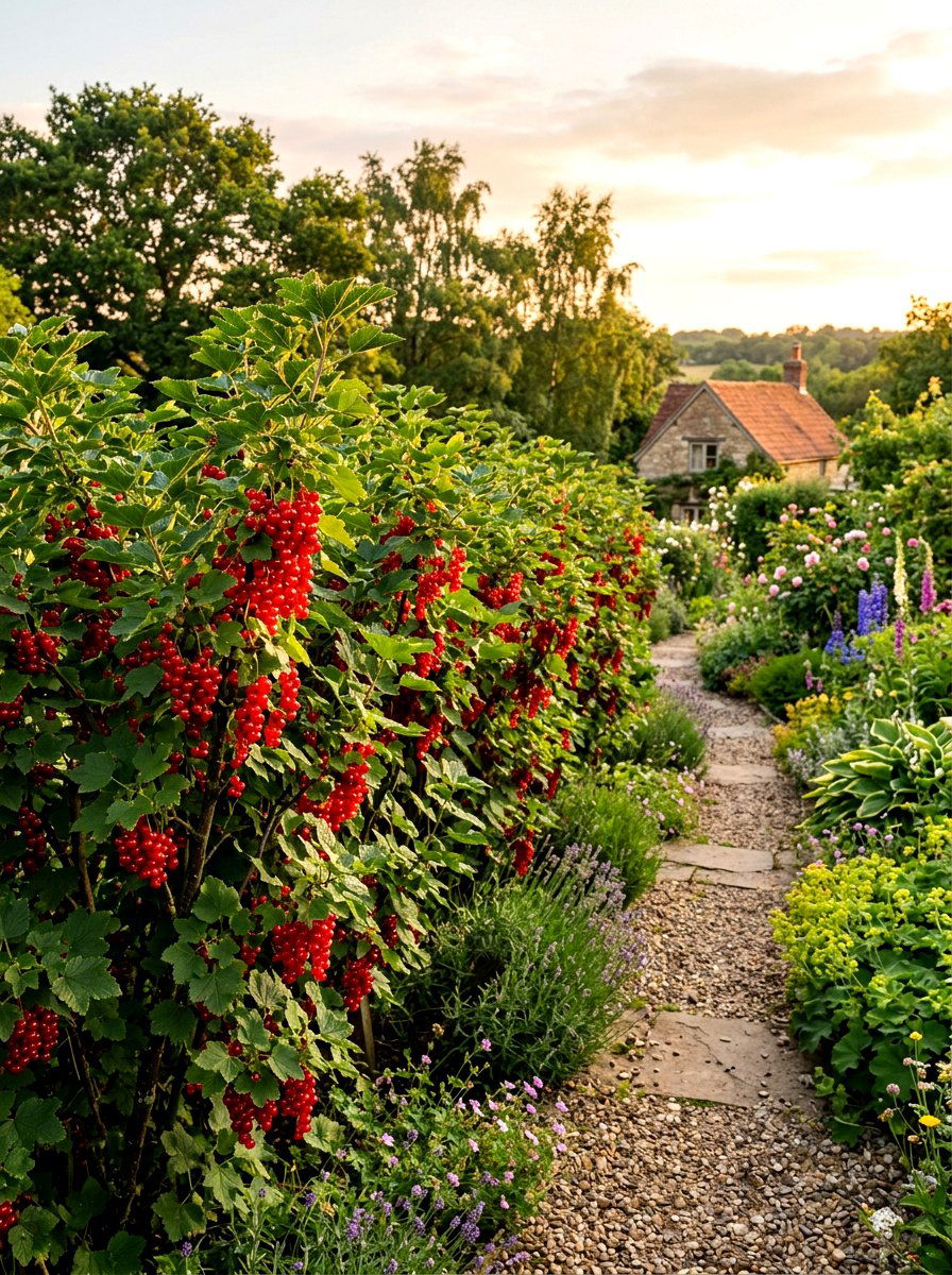 Currant Bush Hedge - 30 berry garden ideas