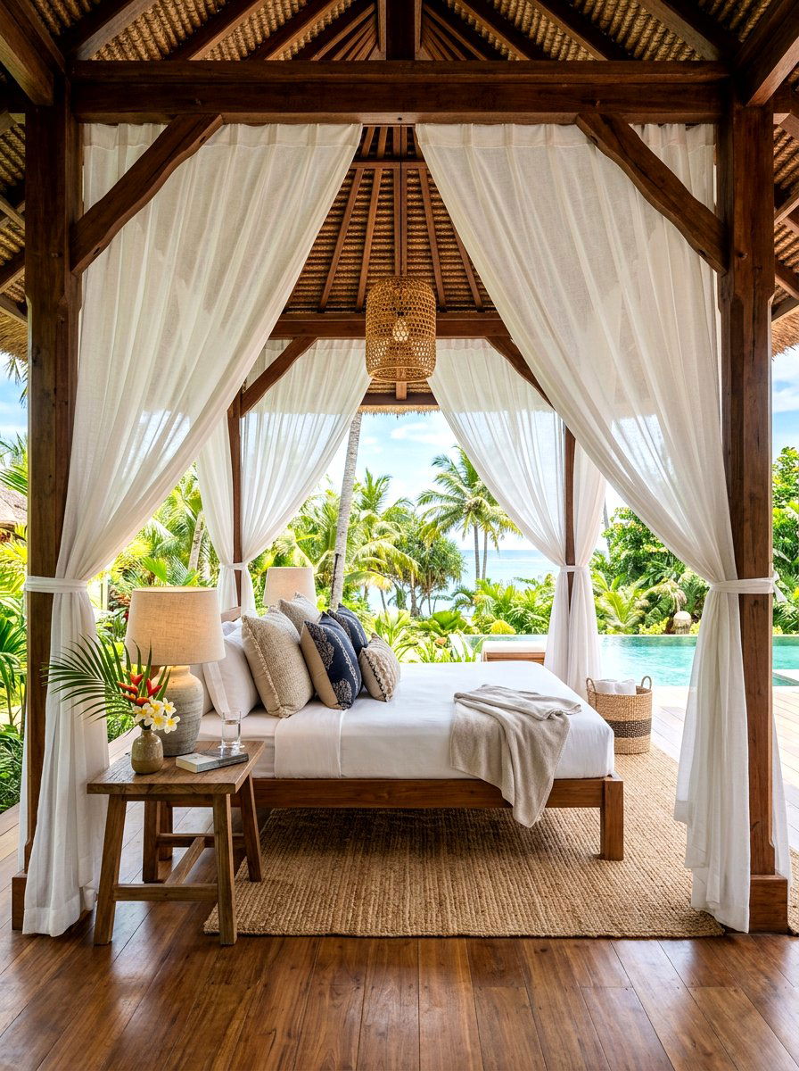 Curtained Pavilion Retreat - 30 patio decorating ideas