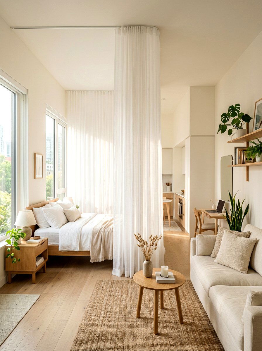 Curtains - 30 room divider ideas