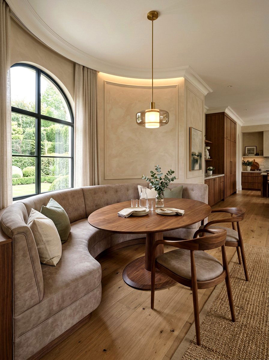 Curved Breakfast Nook Bench - 30 breakfast nook bench ideas