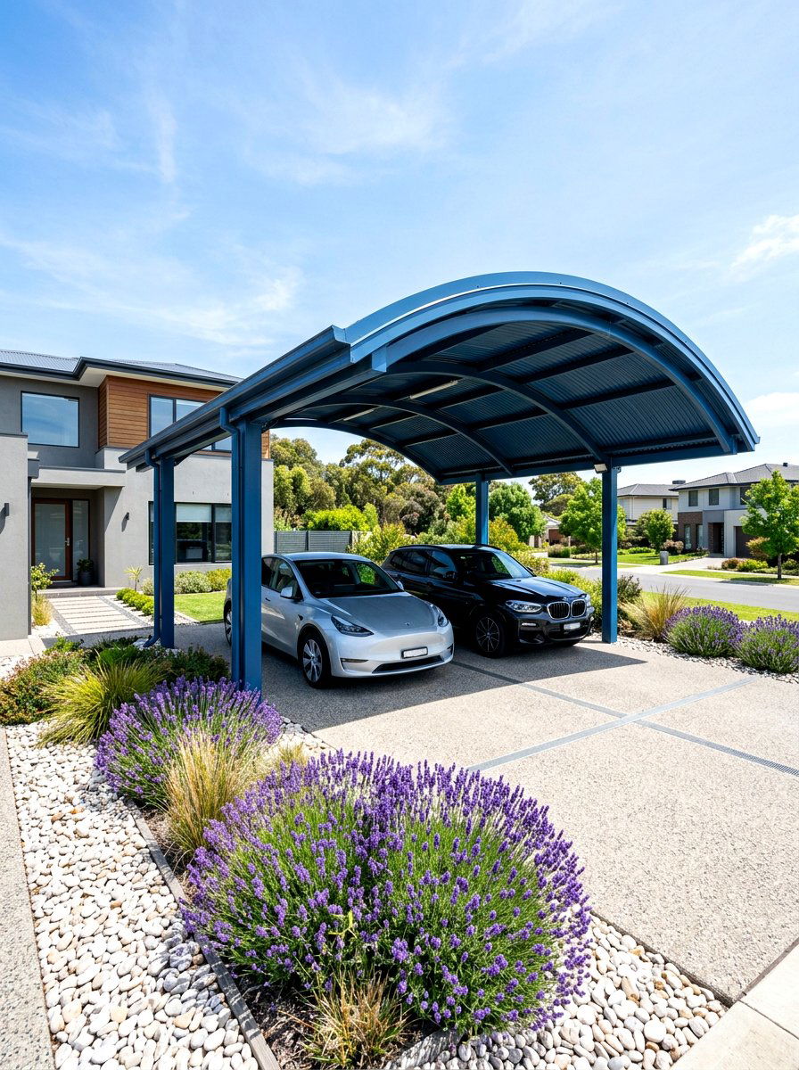 Curved Carport - 30 carport design ideas