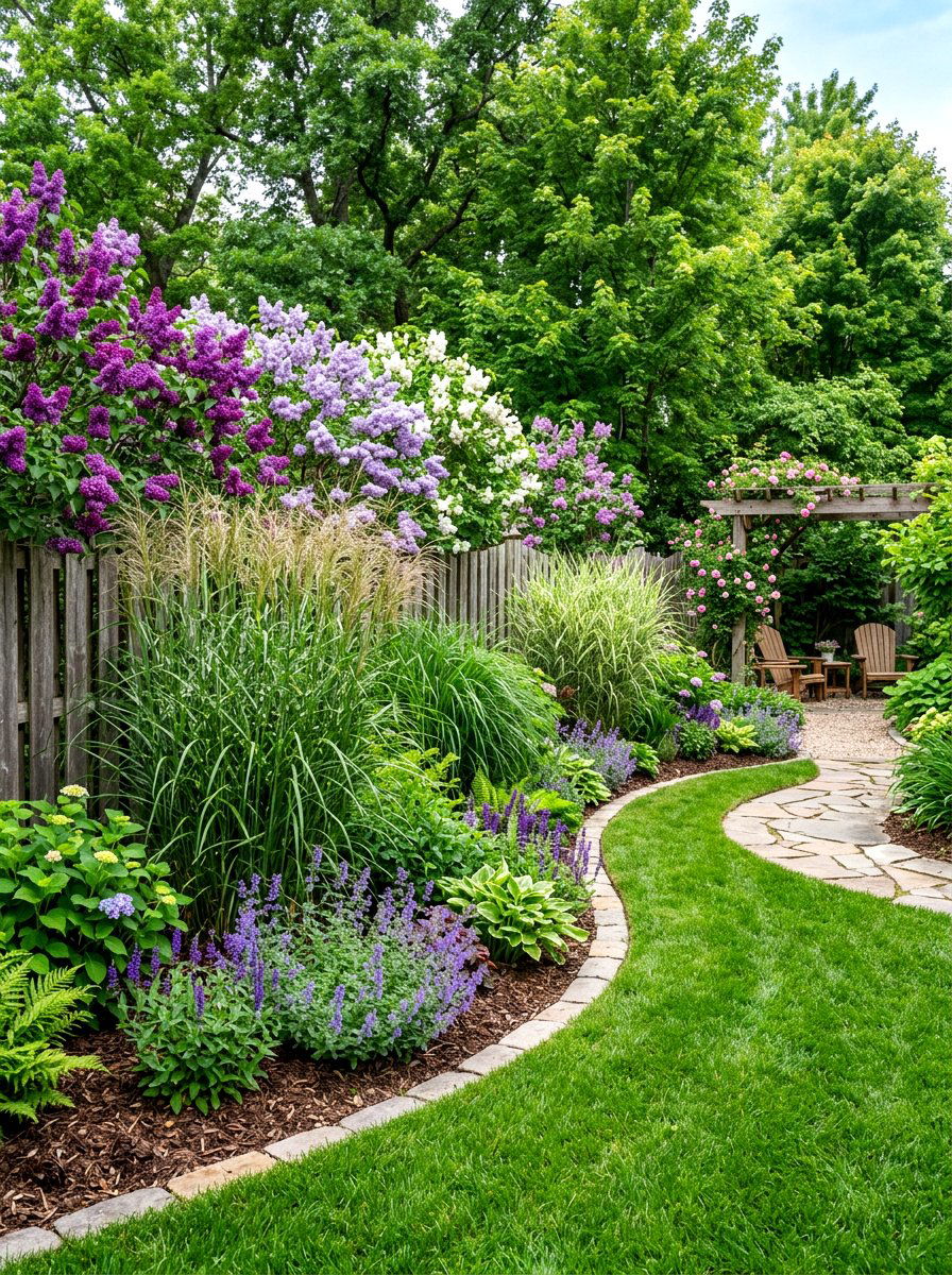 Curved Flower Bed For Privacy - 30 curved flower bed ideas