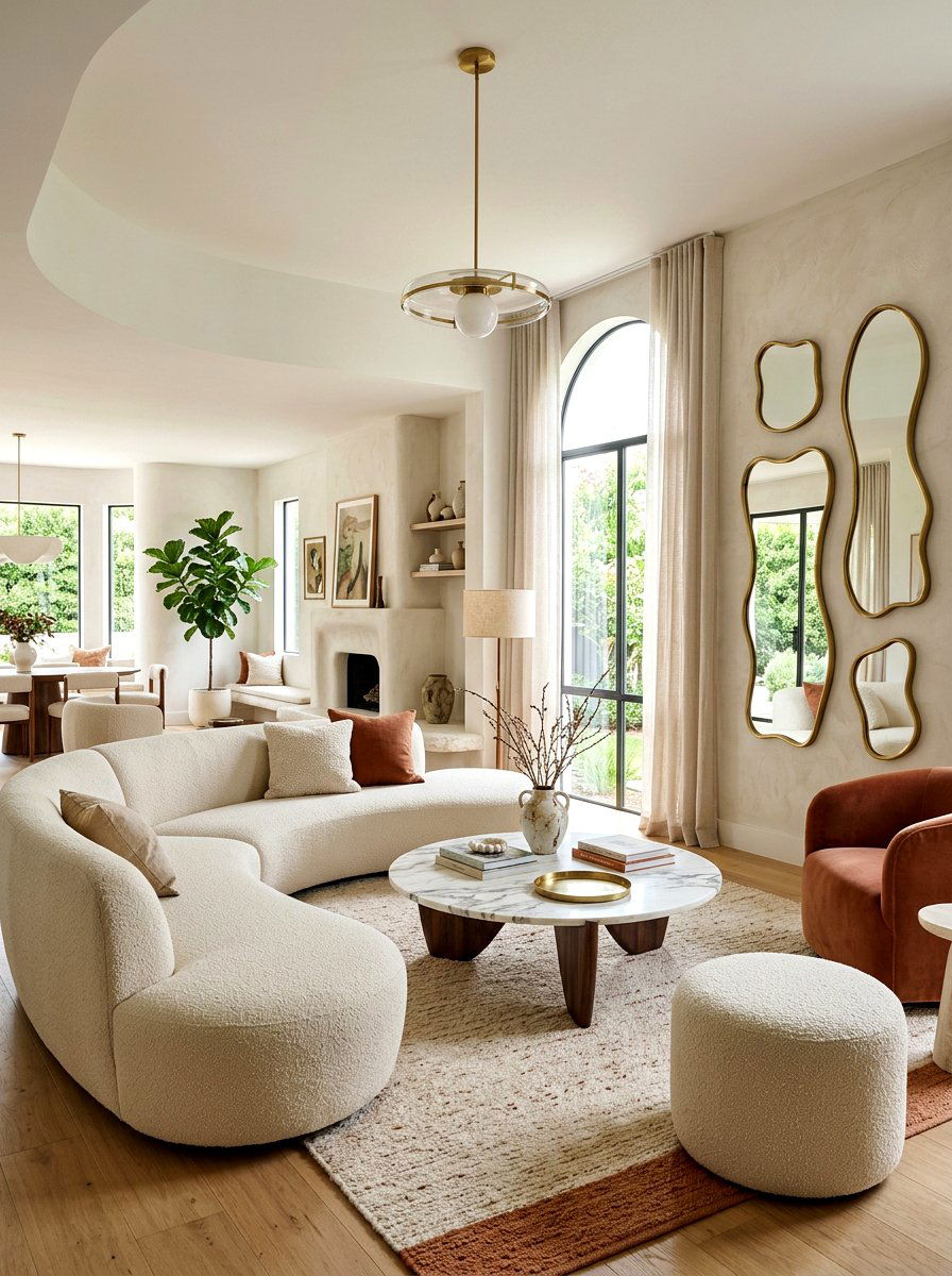 Curved Furniture Formal Living Room - 30 formal living room ideas