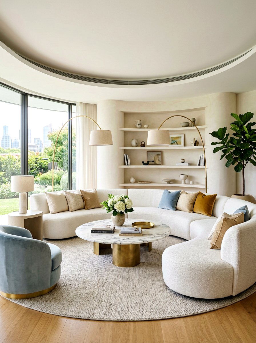 Curved Furniture Living Room - 30 modern living room ideas