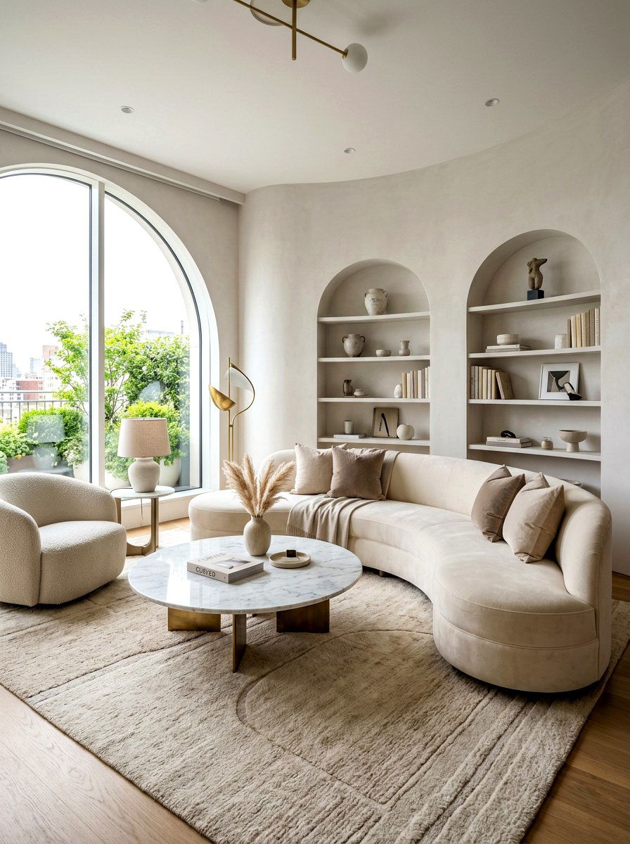Curved Furniture Living Room - 30 luxury living room ideas