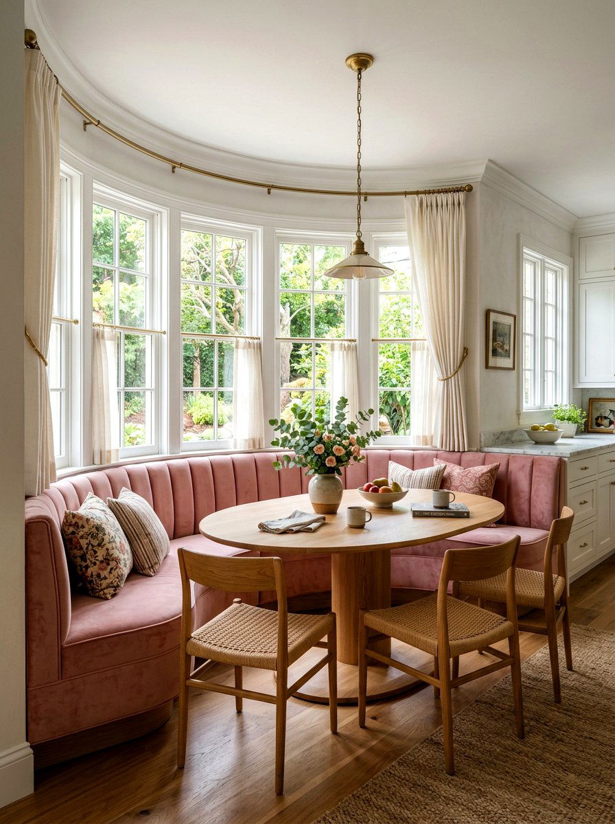 Curved Kitchen Nook Bench - 30 breakfast banquette kitchen ideas