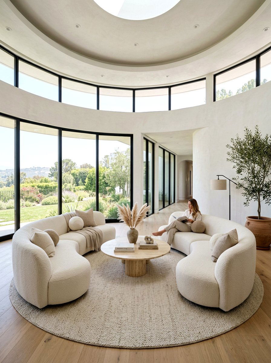 Curved Living Room Sofas - 30 living room sofa pair ideas