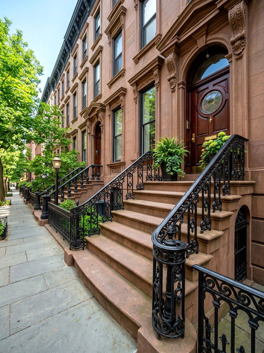 30 Brownstone Stoop Ideas to Upgrade Your Entry With Charm