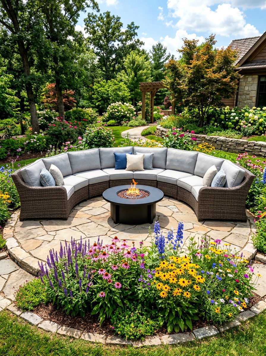 Curved Patio Sectional - 30 outdoor sectional layout ideas