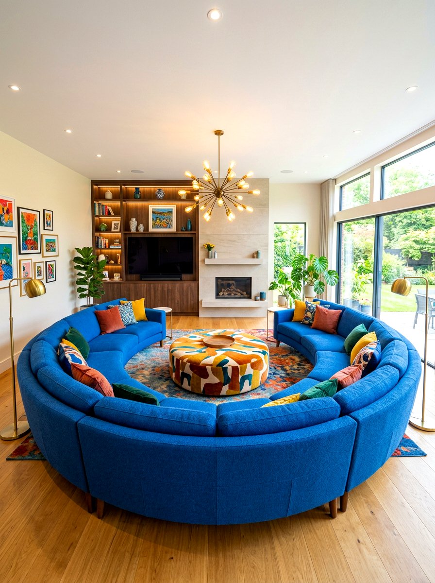 Curved Sectional Sofa - 30 curved sofa living room ideas