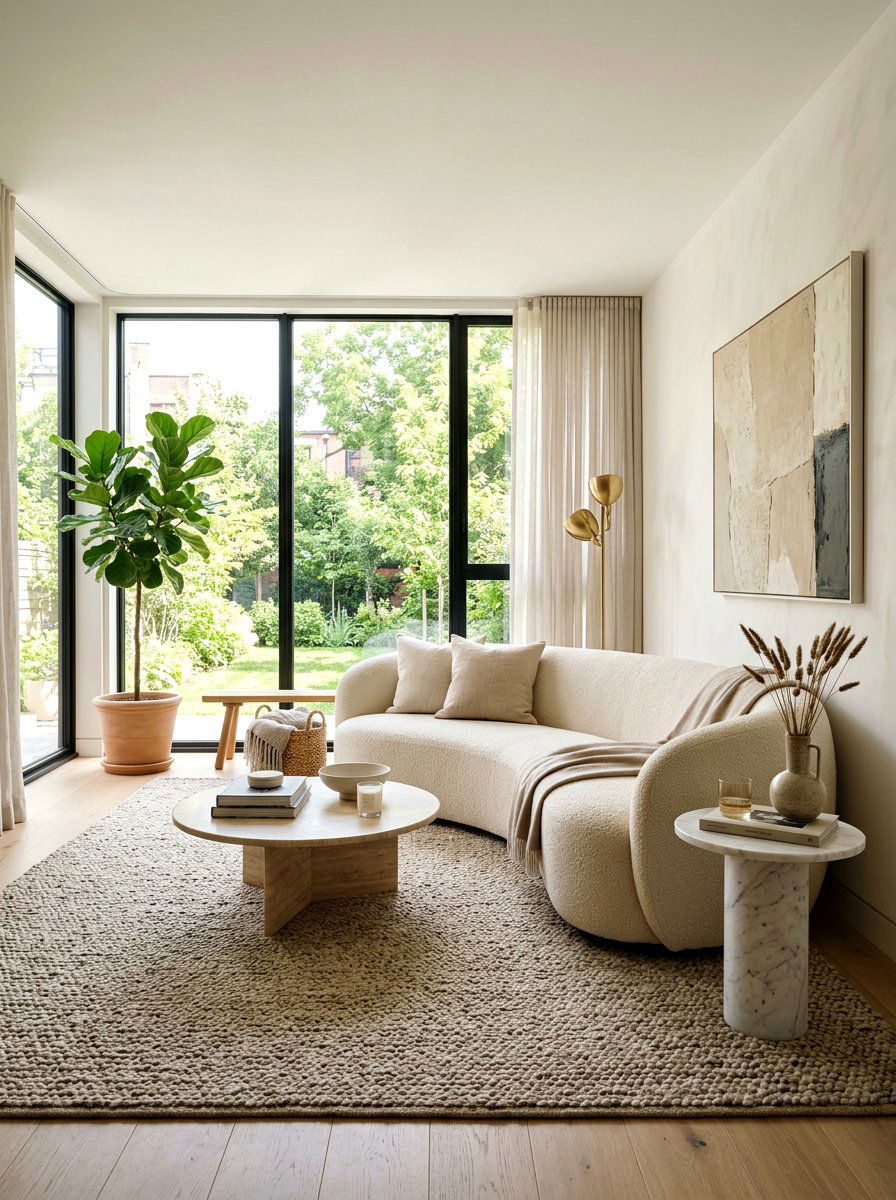 Curved Sofa - 30 sculptural furniture ideas