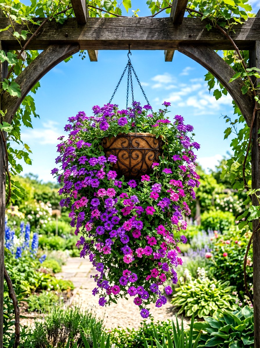 Curved garden bed edging - 30 sunny flower bed ideas