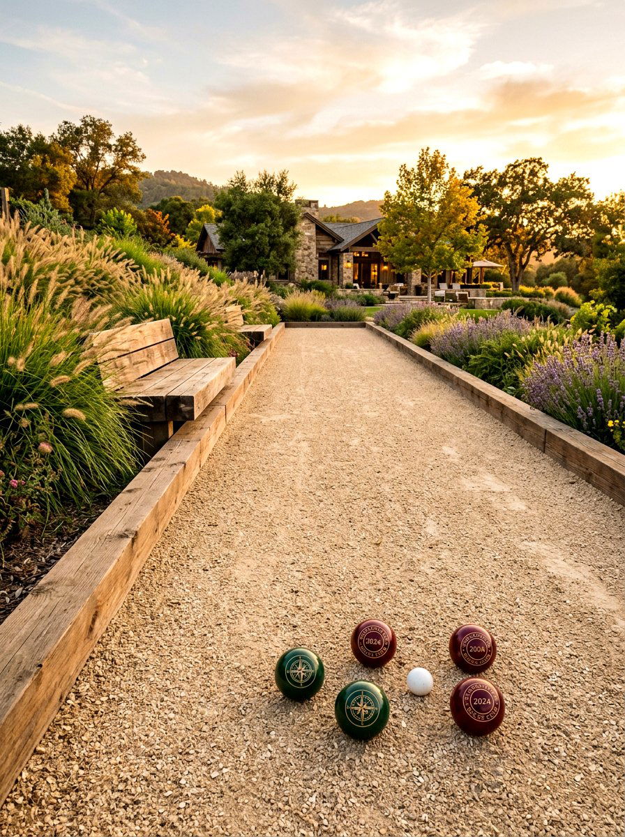 Custom Bocce Ball Court - 30 backyard game area ideas