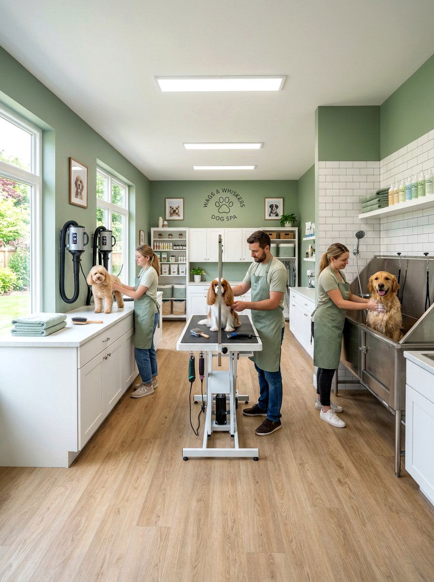 Custom Built Dog Spa - 30 dog wash station ideas luxury