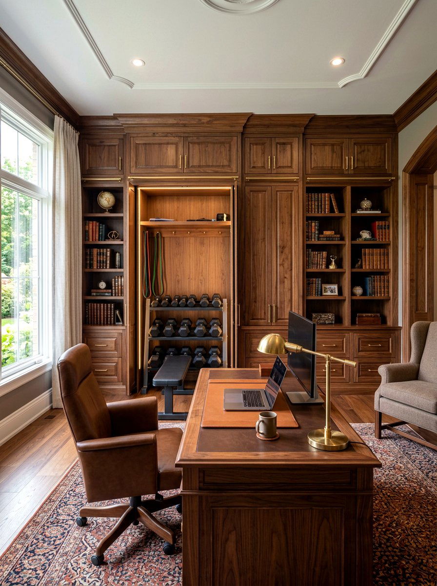 Custom Built In Cabinetry - 30 dumbbell storage ideas