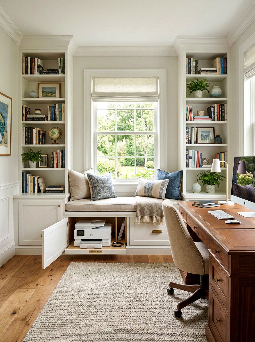 Custom Built In Printer Cabinet - 30 hidden printer cabinet ideas