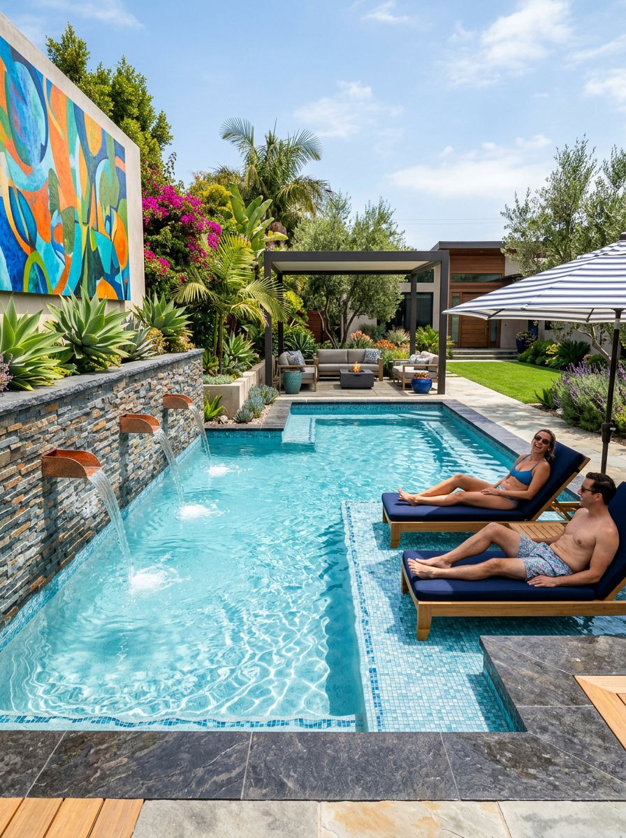 Custom Built Plunge Pool - 30 plunge pool ideas