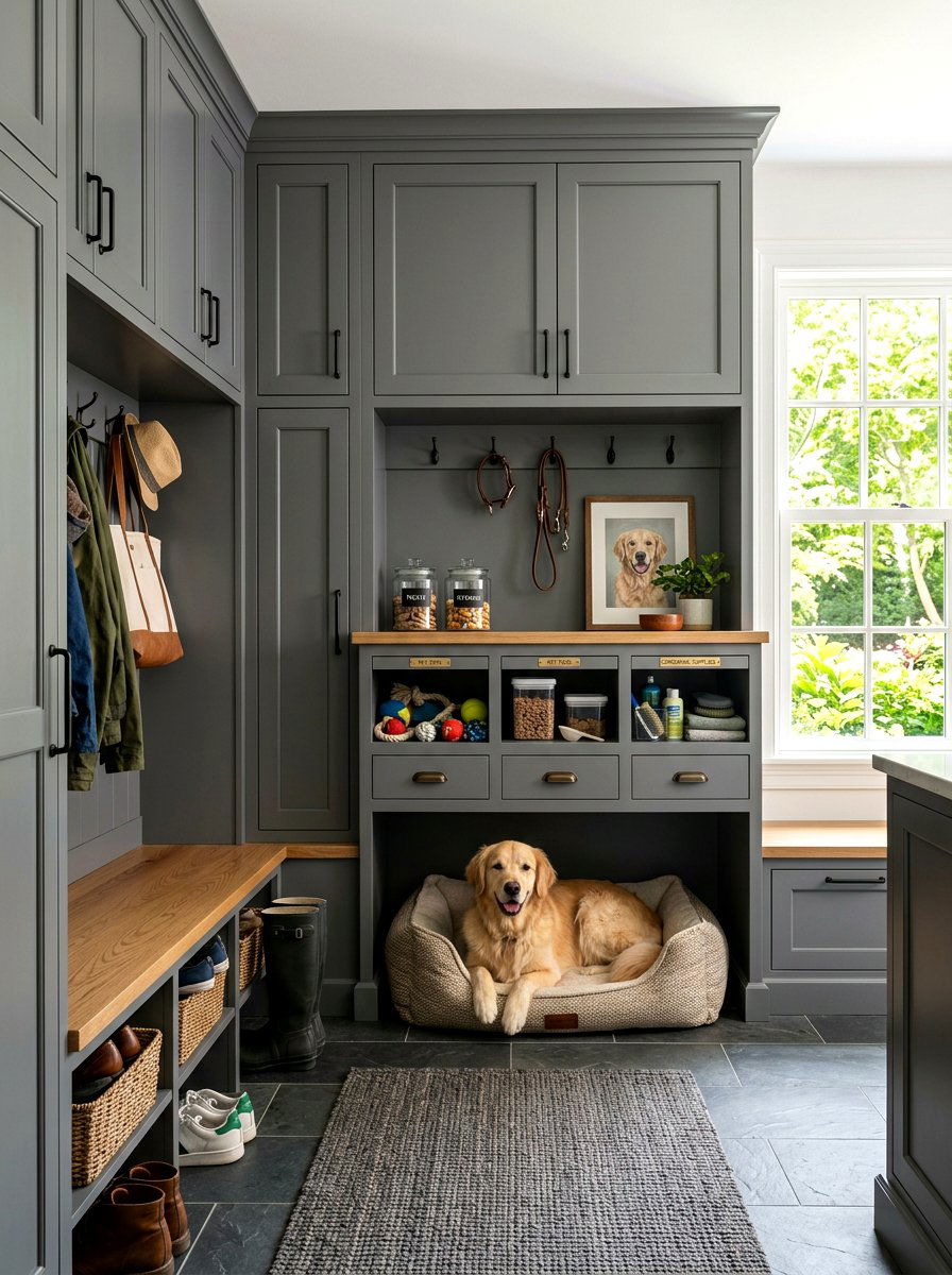 Custom Cabinetry For Pets - 30 entryway pet station ideas