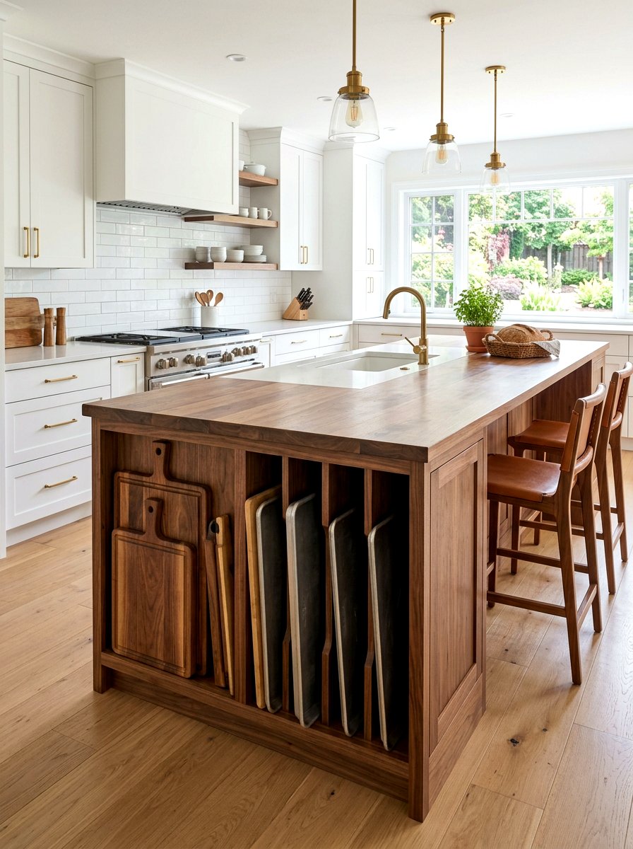 Custom Carpentry Slots - 30 baking sheet storage ideas
