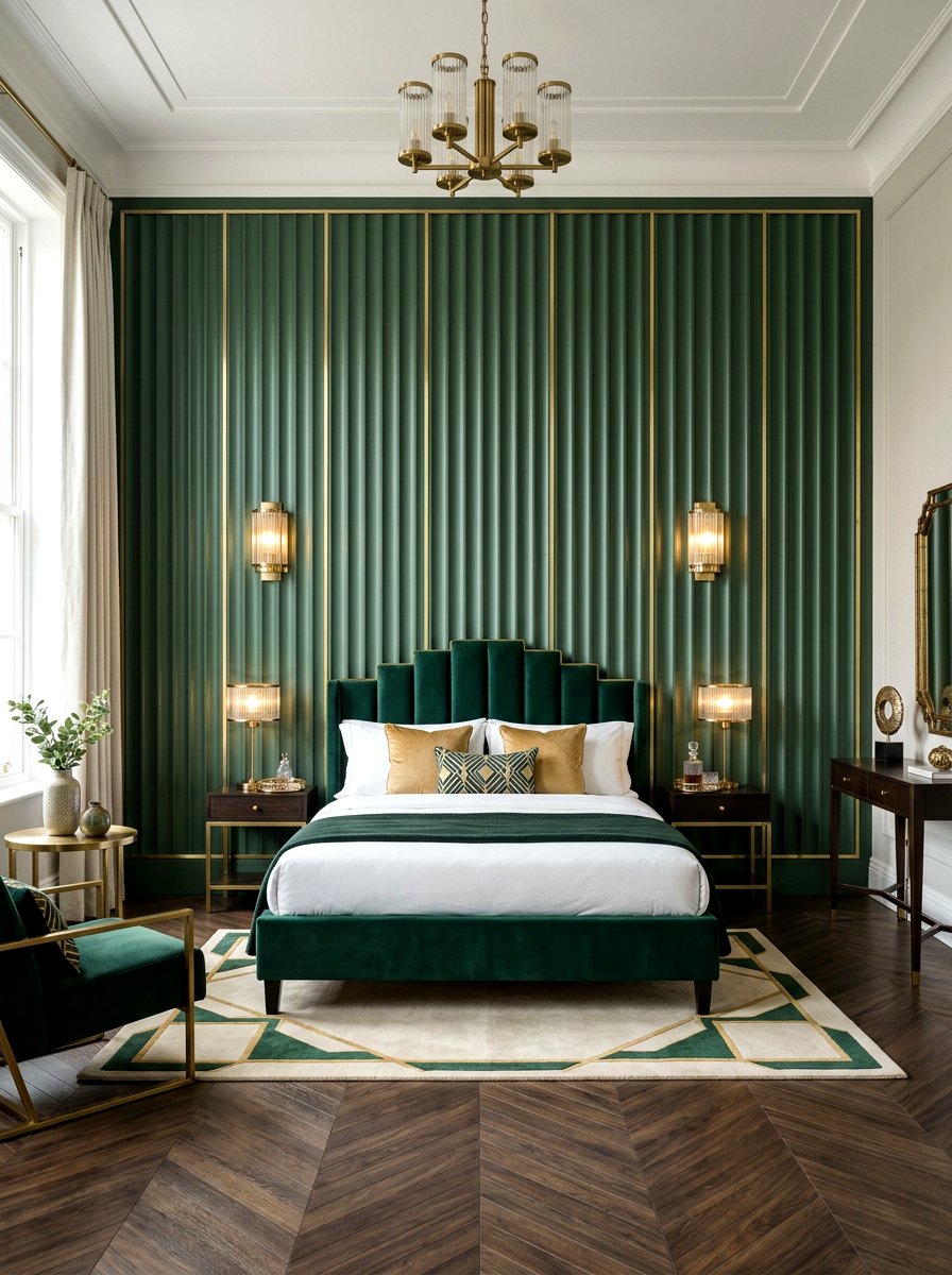 Custom Fluted Wall Panel - 30 wall wrapped headboard ideas