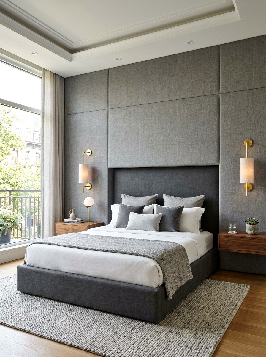 Custom Headboard Bedroom - 30 quiet luxury master bedroom ideas