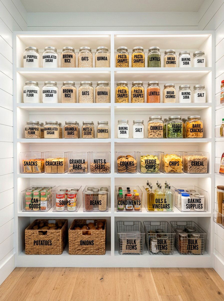 Custom Label System - 30 snack pantry ideas