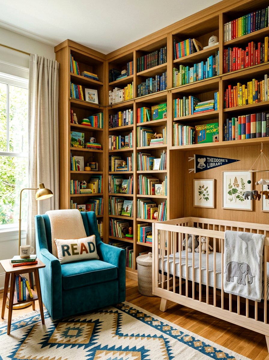 Custom Library Nursery - 30 quiet luxury nursery ideas
