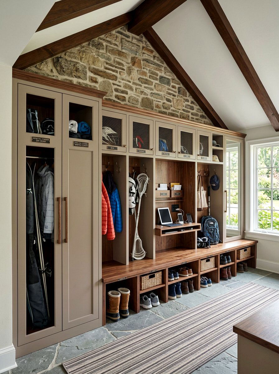 Custom Mudroom Locker - 30 mudroom locker ideas