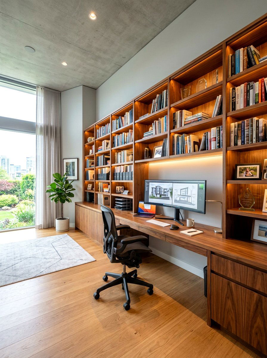 Custom Office Desk - 30 home office desk ideas