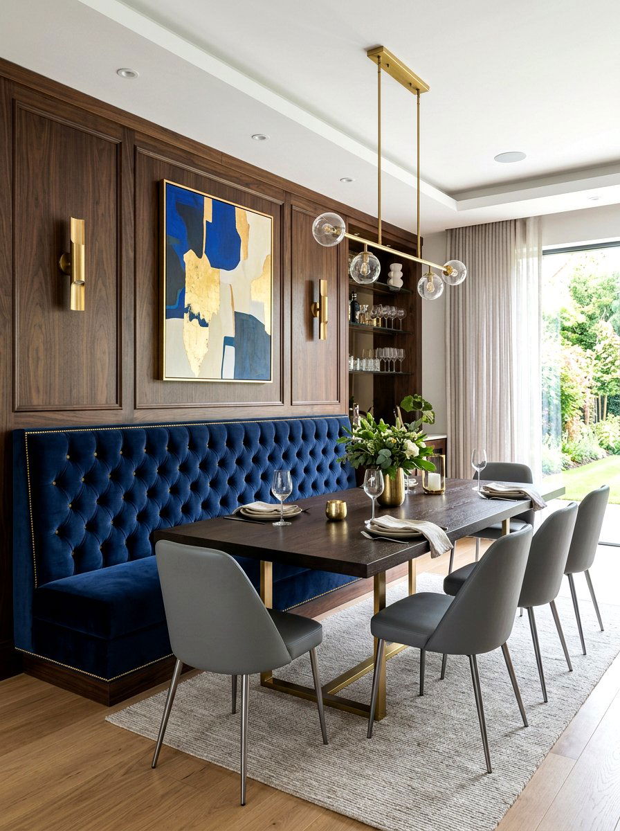 Custom Tufted Booth Seating - 30 mixed dining seating ideas