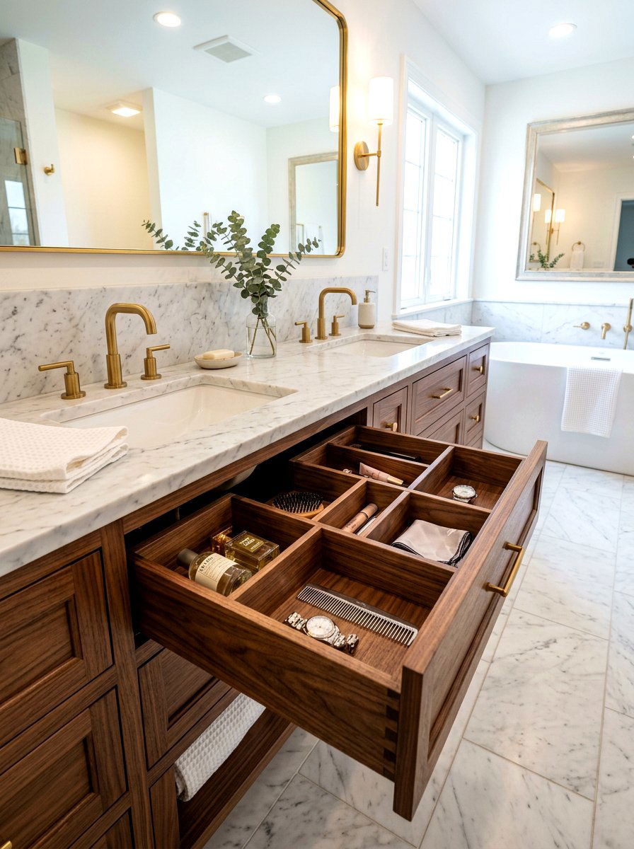 Custom Wood Drawer Dividers - 30 bathroom drawer inserts ideas