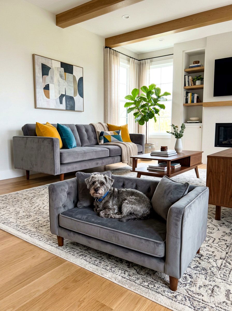 Custom pet lounge furniture - 30 pet nook apartment ideas