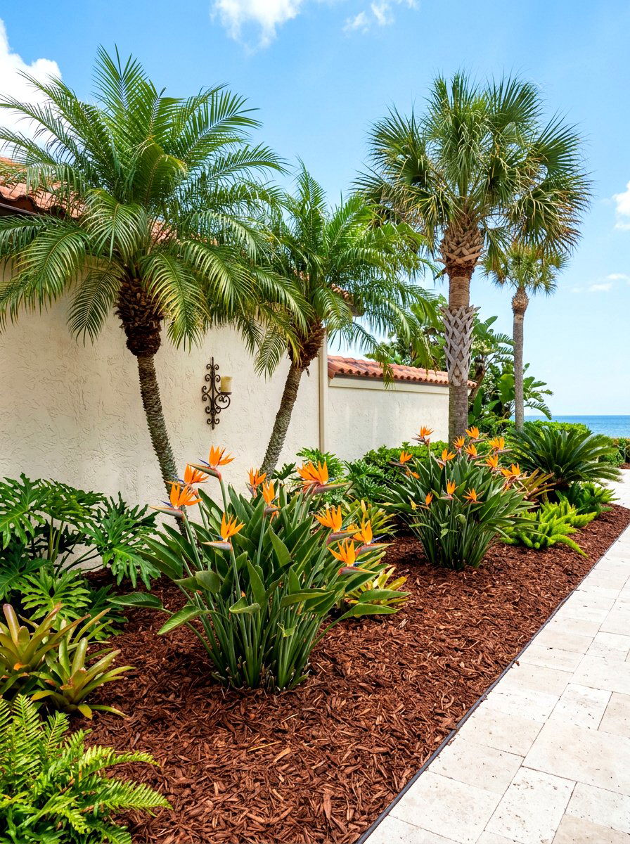 Cypress Mulch Bed - 30 mulch landscaping ideas