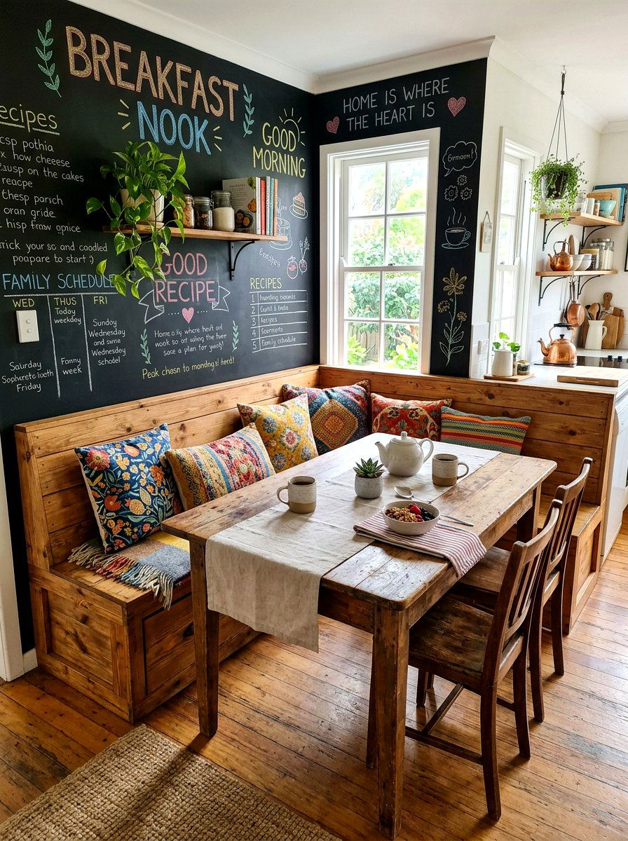 DIY Breakfast Nook Bench - 30 breakfast nook bench ideas