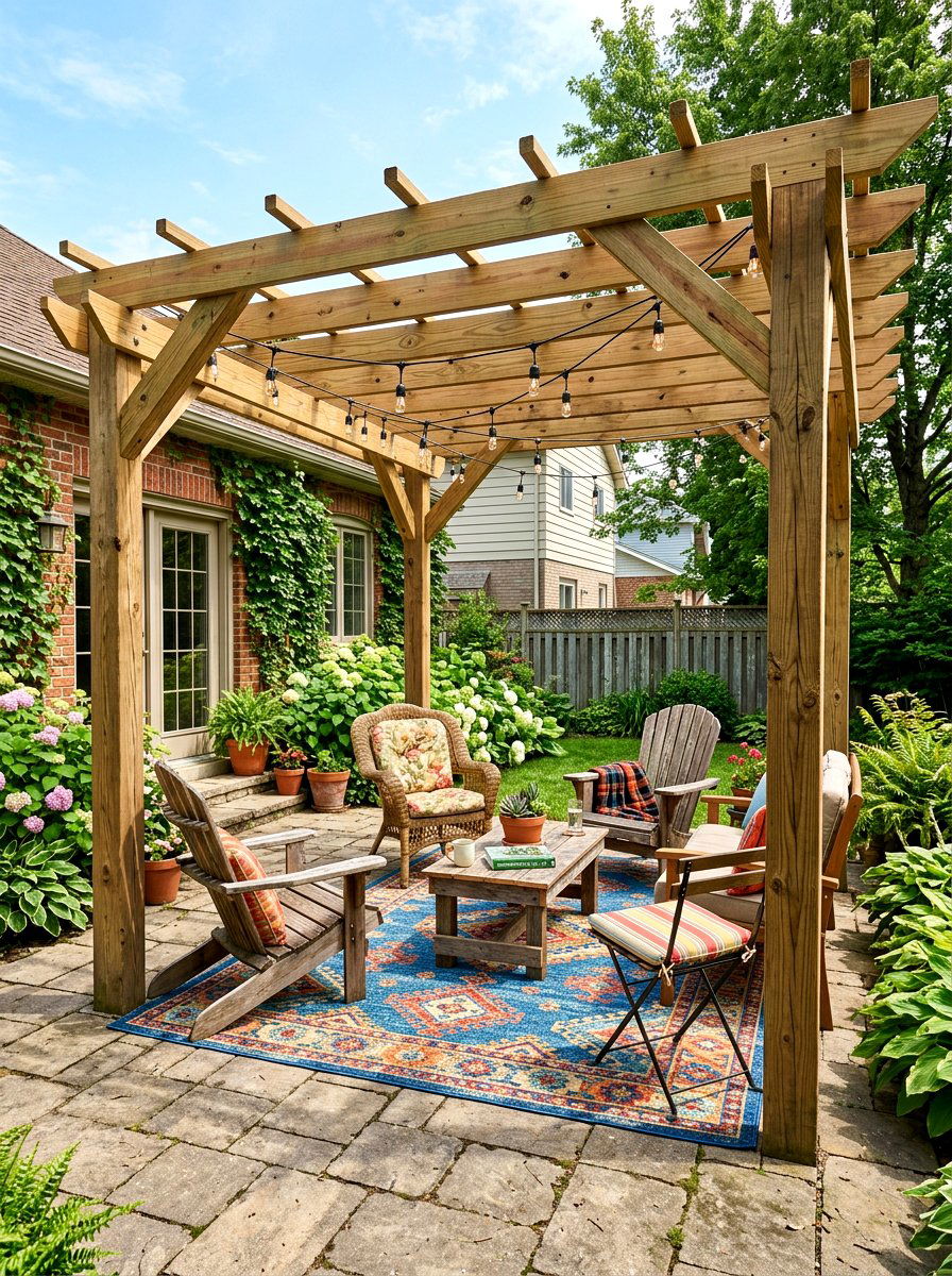 DIY Budget Pergola For Patio - 30 small pergola ideas