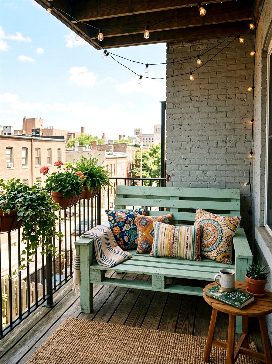 DIY Pallet Bench - 30 outdoor bench ideas