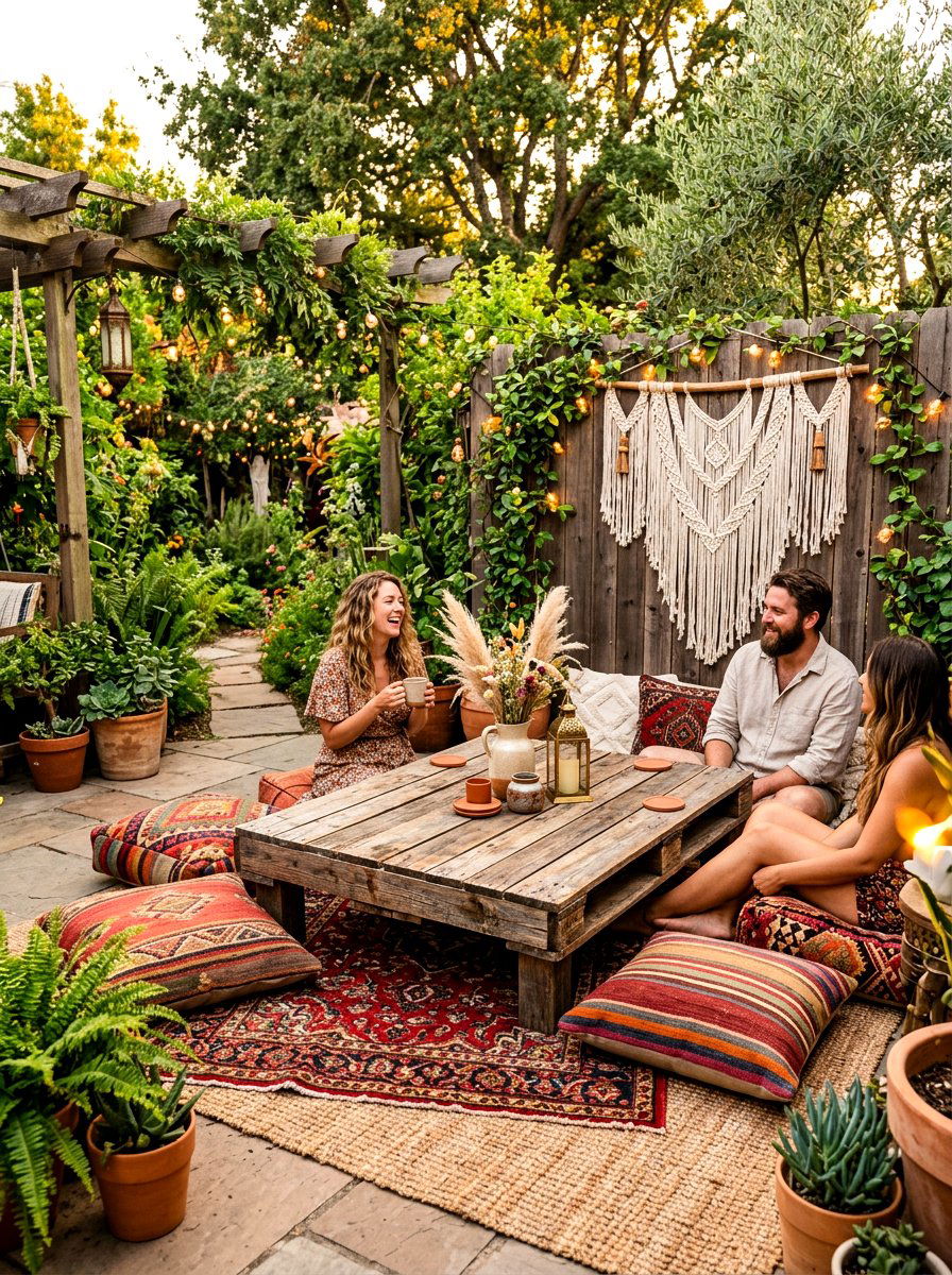 DIY Pallet Outdoor Table - 30 farmhouse outdoor table ideas