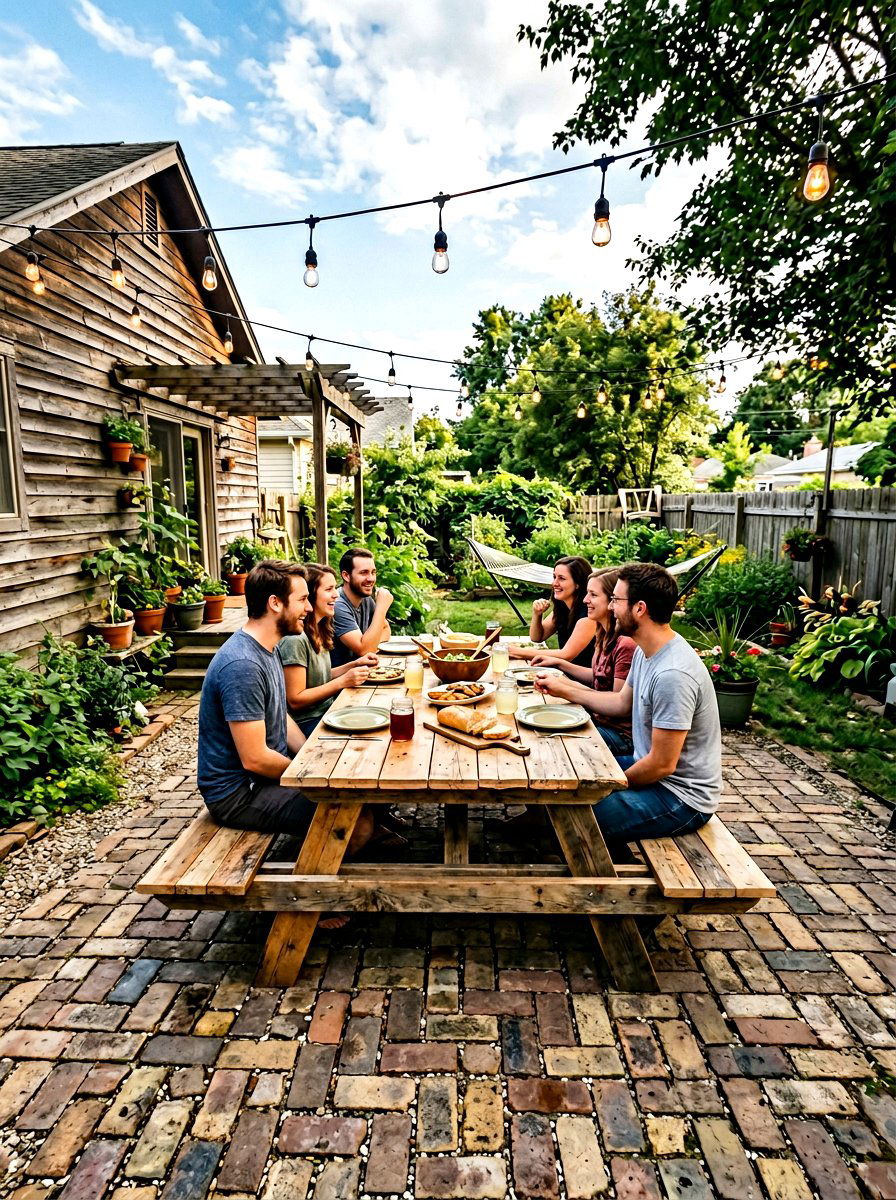 DIY Pallet Picnic Table - 30 picnic table patio ideas