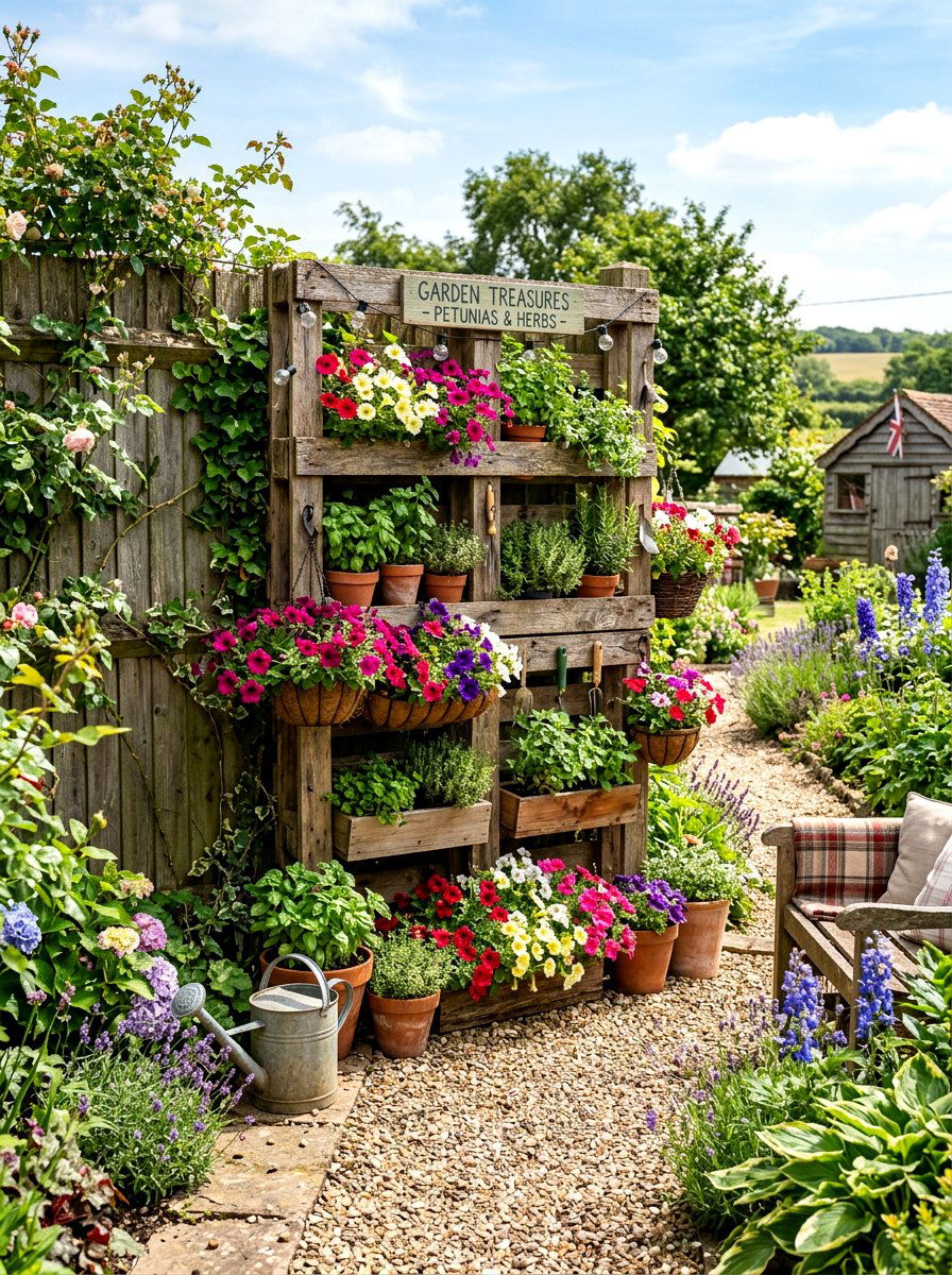 DIY Pallet Trellis - 30 garden trellis ideas